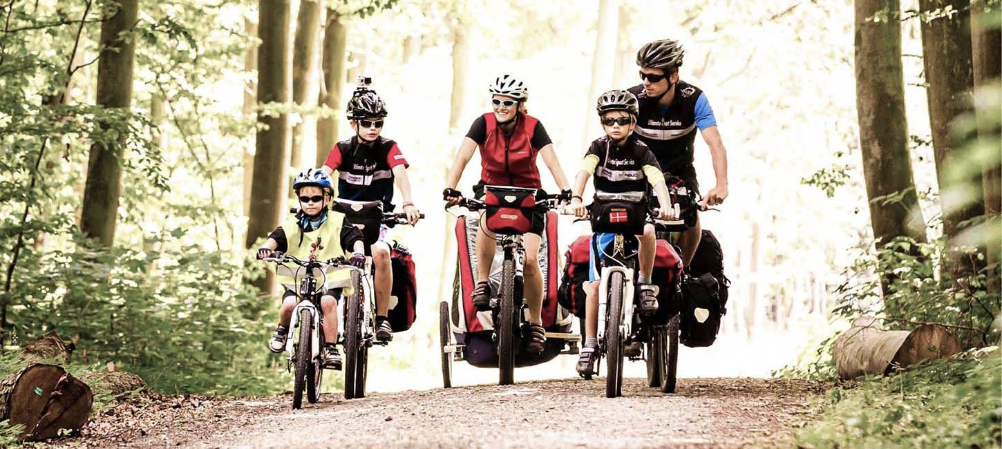 Eine Familien-Fahrradtour