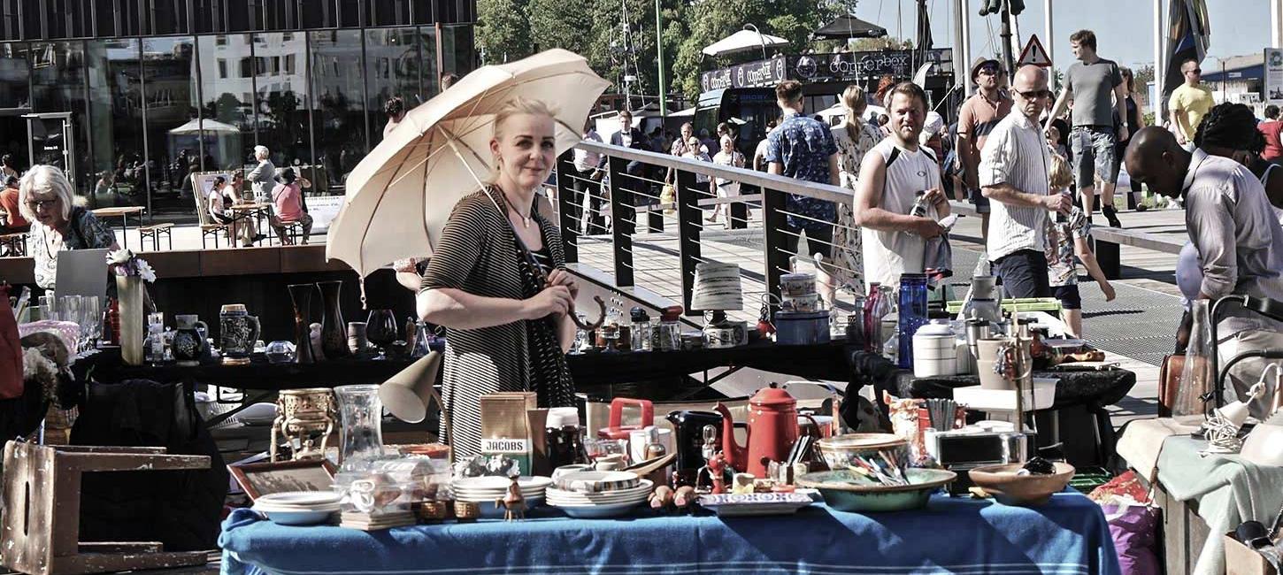 Flohmarkt am Odense Hafen