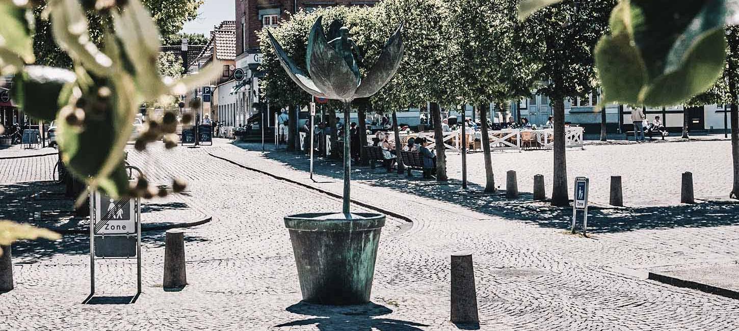 Däumelinchen-Skulptur beim Sortebrødre Torv