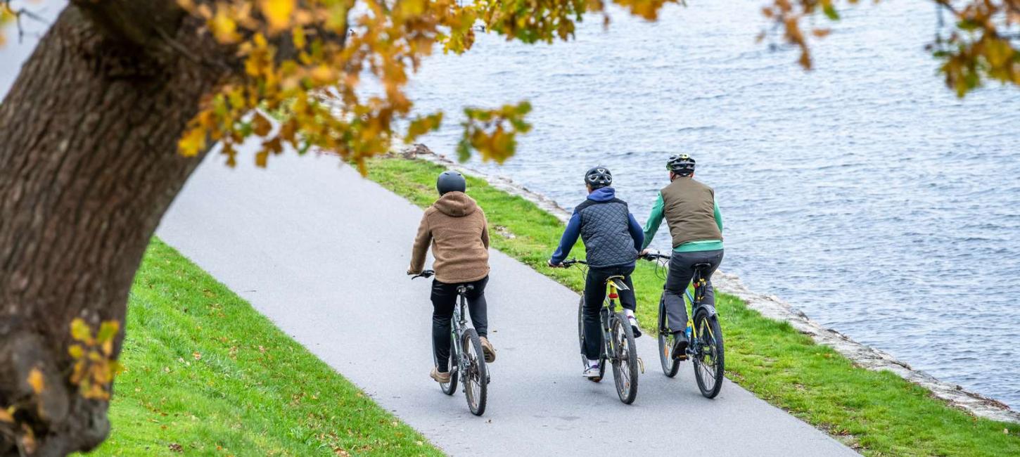 Eine Familien-Fahrradtour