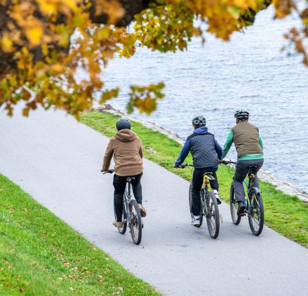 Eine Familien-Fahrradtour