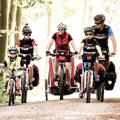 Eine Familien-Fahrradtour