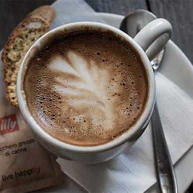 Schöner Kaffee bei Fredos Coffee Right