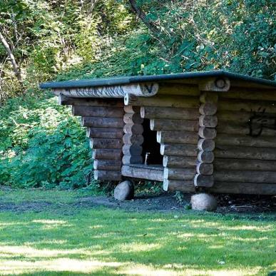 Shelterhytten i Kulturbotanisk Have