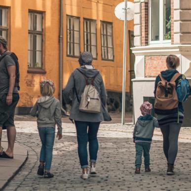 Familie i Påskestræde