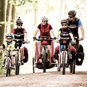 Eine Familien-Fahrradtour