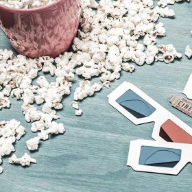 Popcorn und 3D-Brillen