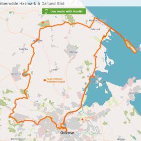 Enebærodde, Hasmark og Dallund Slot cykelrute
