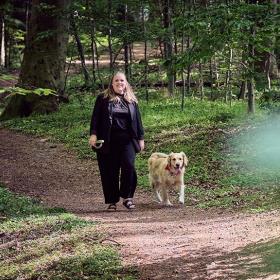 Helene Ottosen m hund