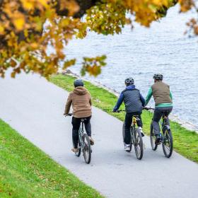 Eine Familien-Fahrradtour