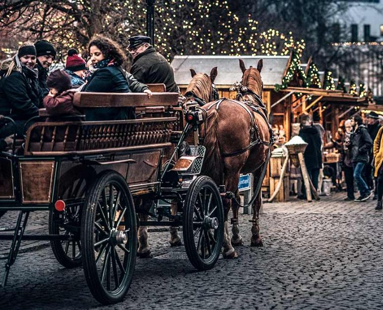 Kutschenfahrt am Weihnachtsmarkt